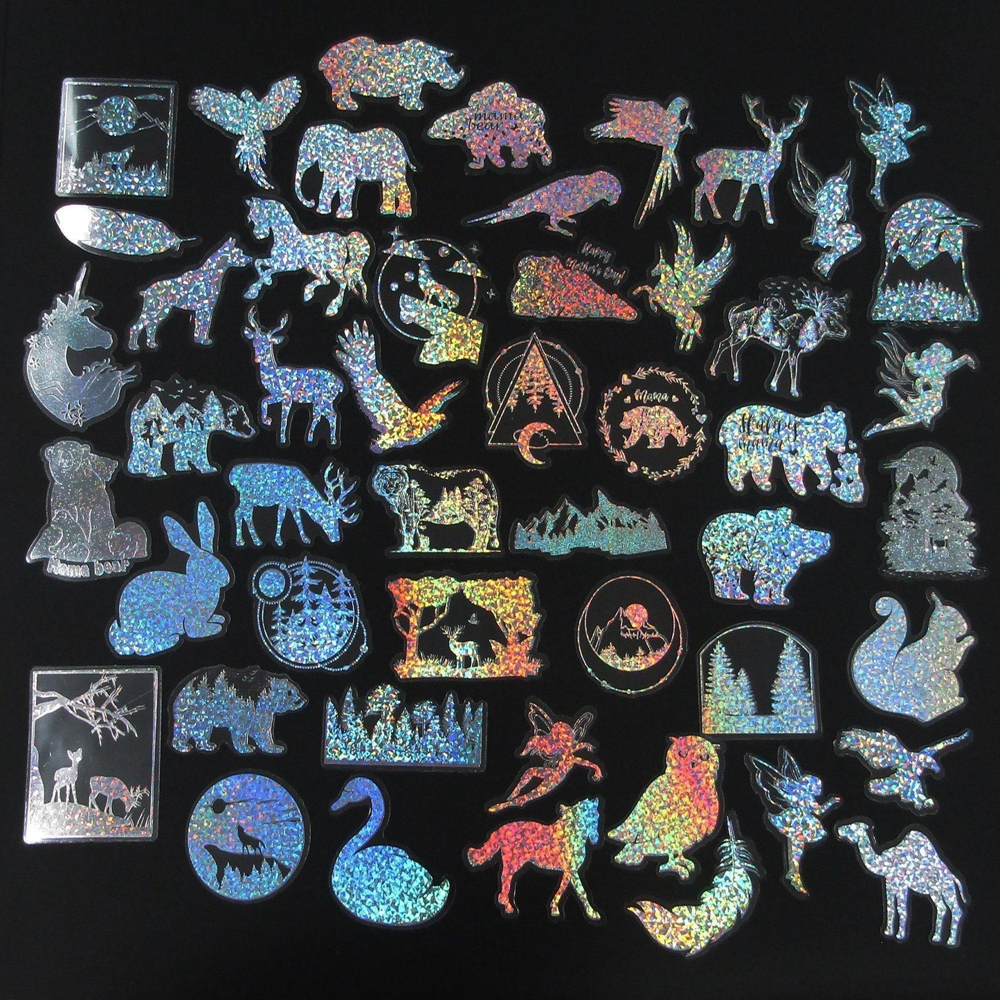 100pcs PET Animals Sticker Bundle Scrapbook Cards Junk Journal Laptop Phones