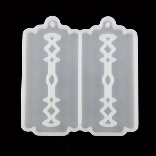 Razor Blade Pendant Earring Silicone Moulds for Epoxy Resin