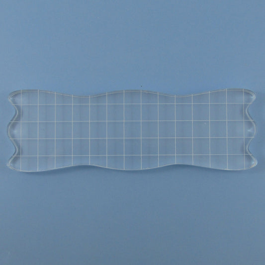 Rectangle Border Acrylic Clear Stamp Block Grid Lines for Silicone Stamps 150mm