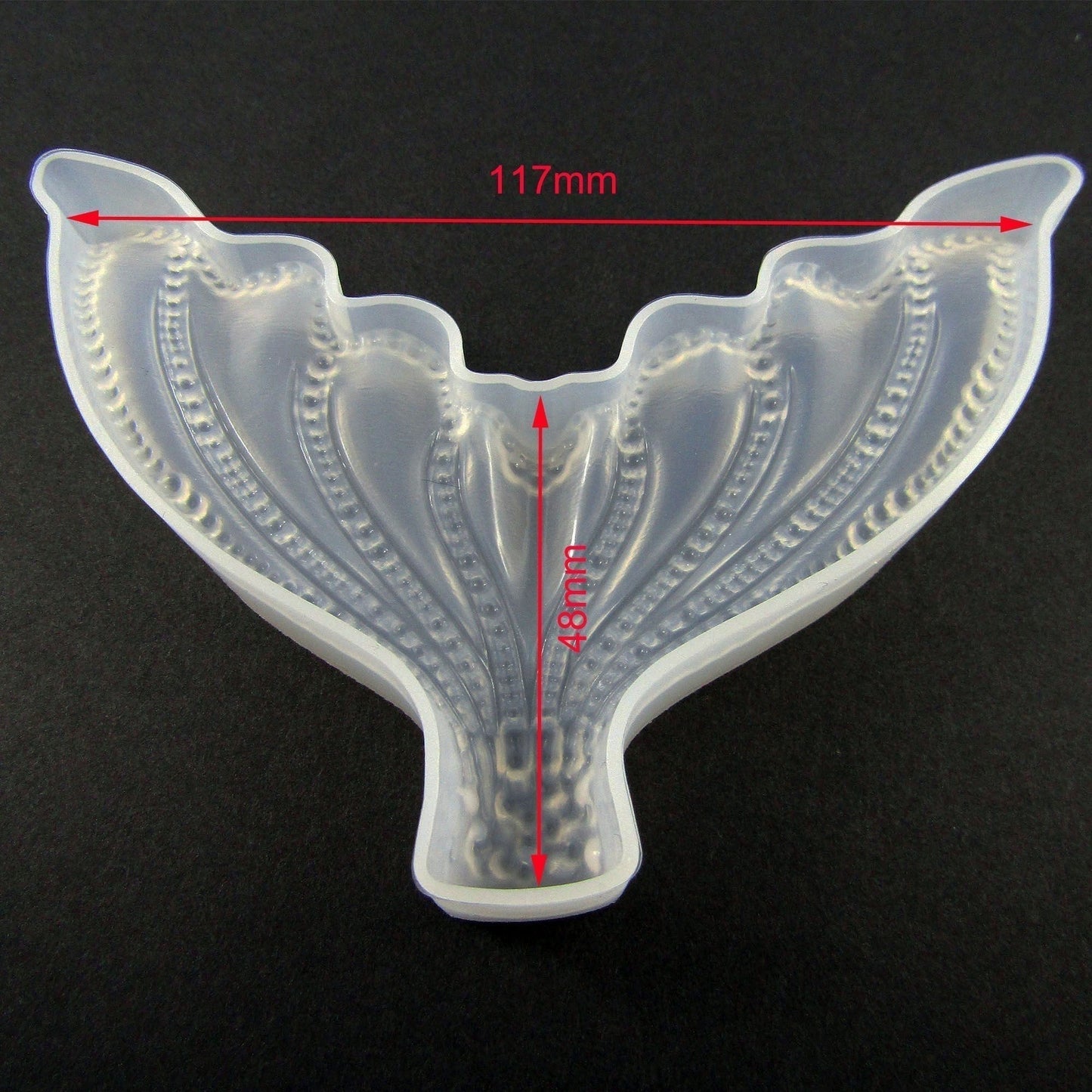 Whale Tail Mermaid Tail Silicone Casting Mould for Epoxy Resin DIY Jewellery