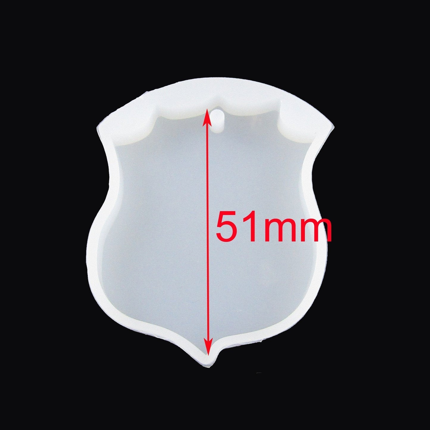 Police Badge Pendant Keychain Silicone Mould for Epoxy Resin